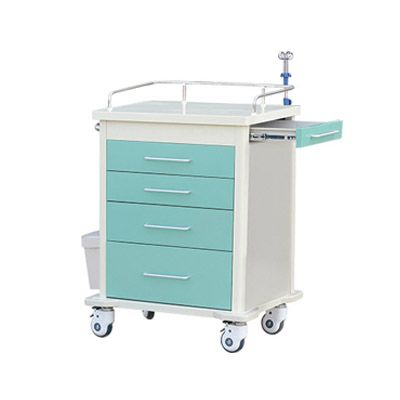 Multi-function Hospital Emergency Trolley with IV Pole - Buy Multi ...